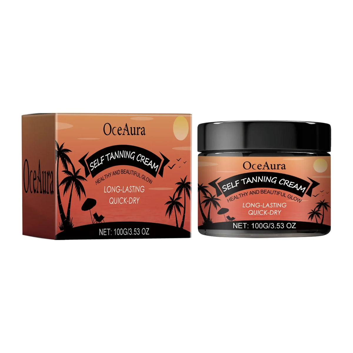 OceAura Tanning Accelerator Cream | Self Tanner Lotion 100g