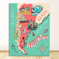 Argentina Vintage Travel Canvas Poster | Retro Wall Art