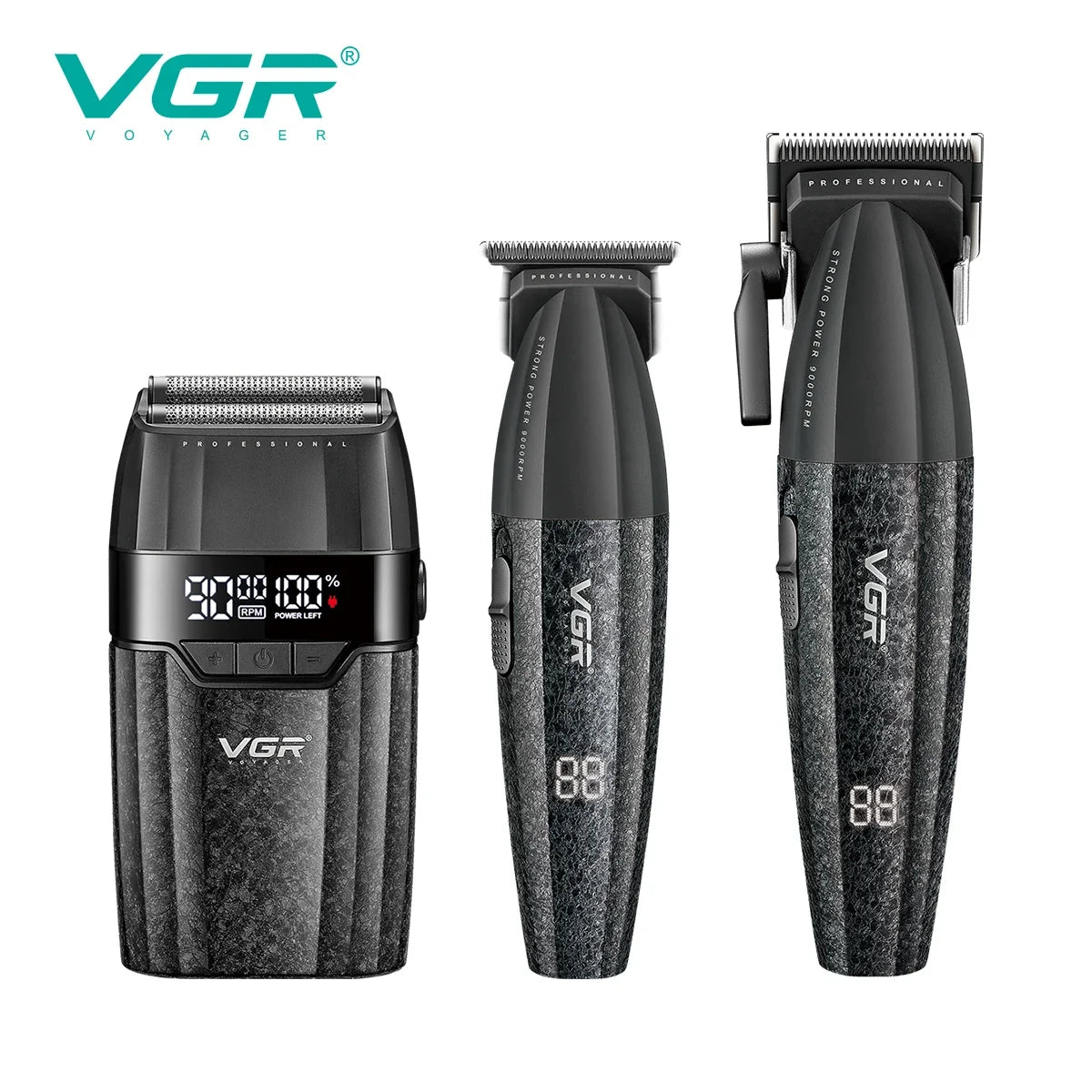 VGR V-640 S3 3-in-1 Electric Hair Clipper & Trimmer Set
