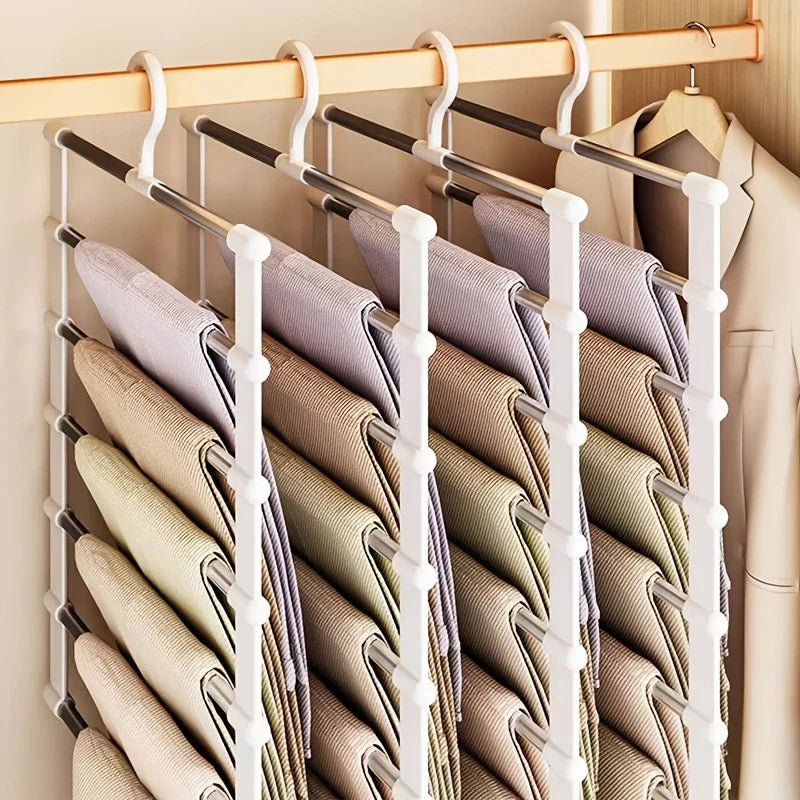 Multi-Layer Foldable Pants Hanger | Non-Slip Trouser Rack