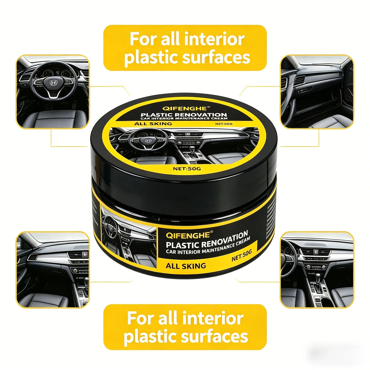 QIFENGHE Plastic Renovation Cream – Car Trim Restorer