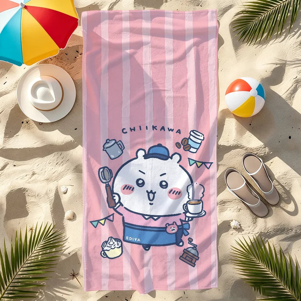 Chiikawa Quick-Dry Beach Towel | Soft, Cute & Multi-Use
