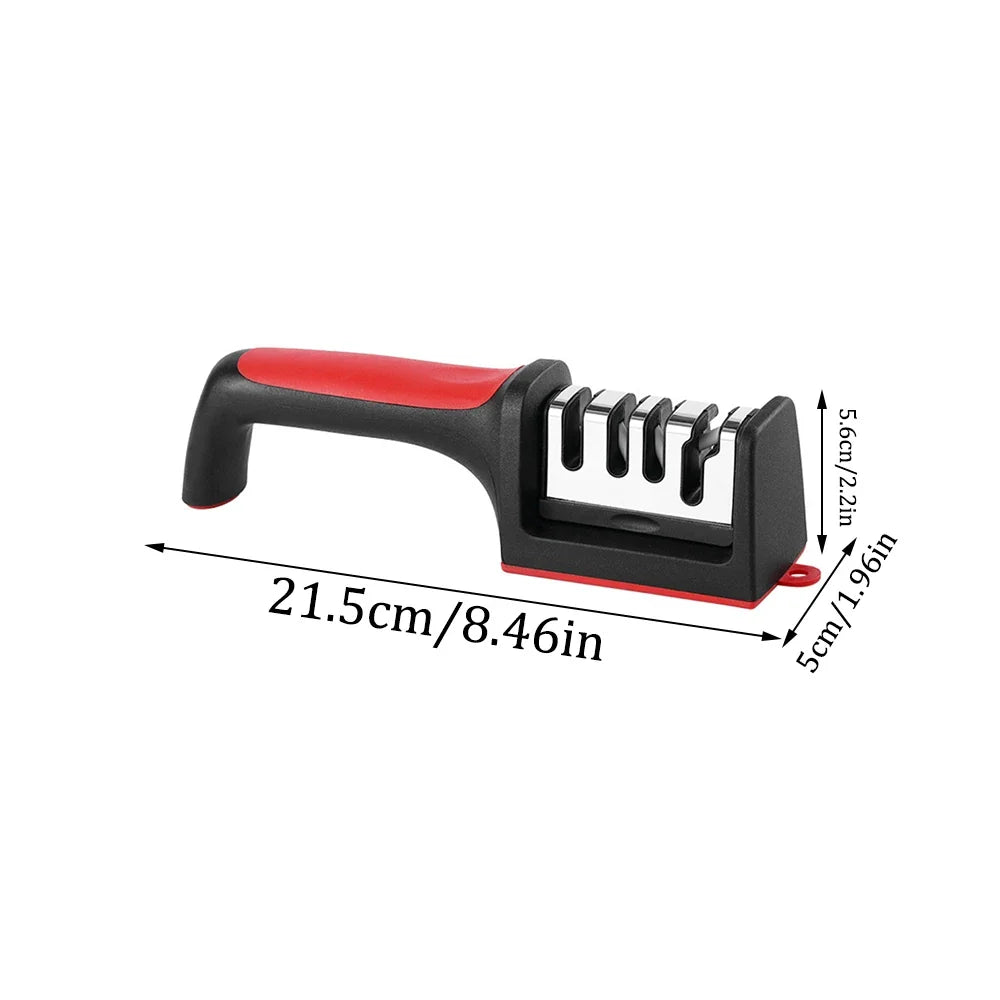 3-Stage Tungsten Steel Knife Sharpener | Stainless Steel