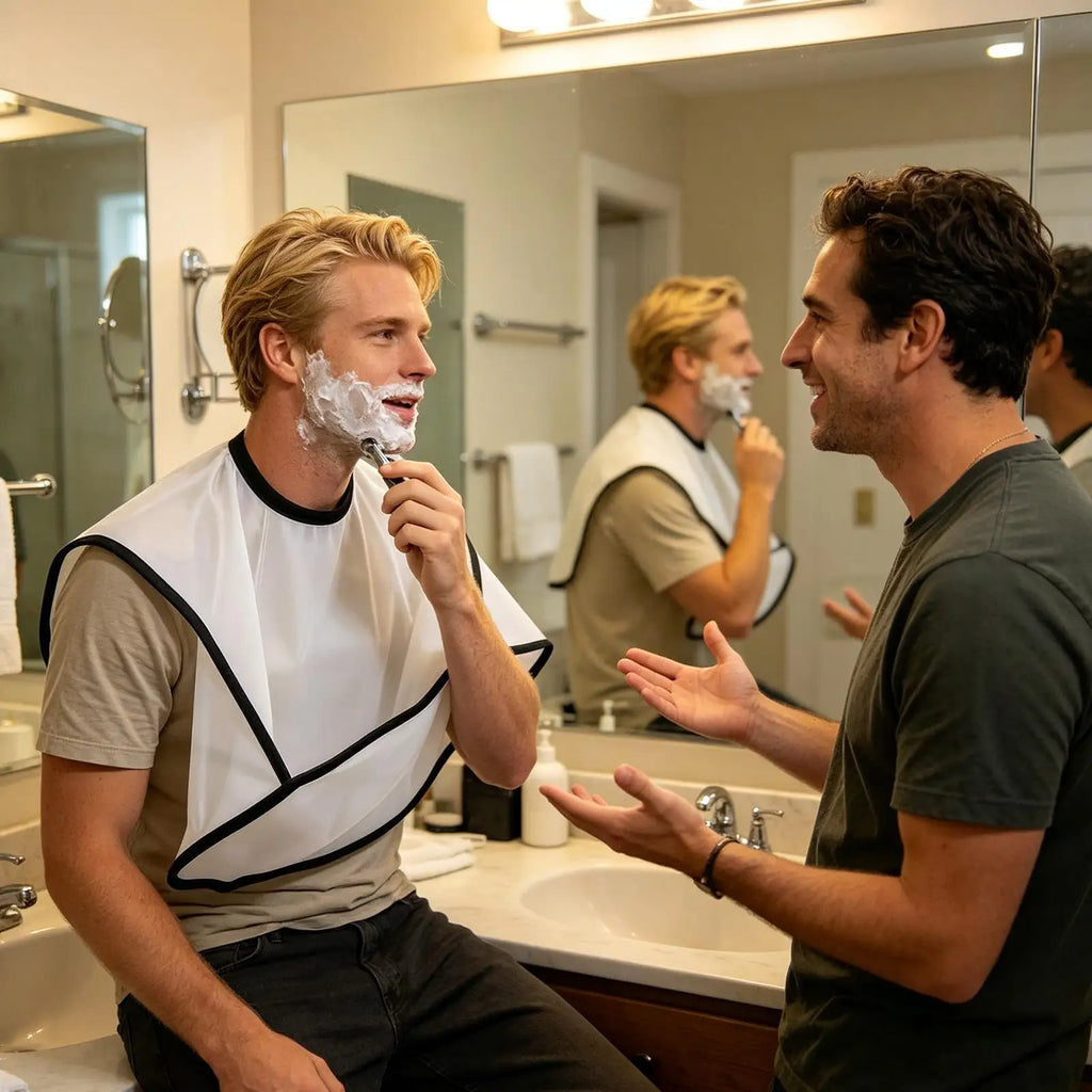 Shaving Apron Men Mustache Household Beard Hair Catcher Fathers