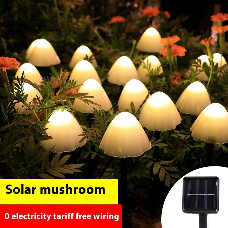 Outdoor Solar Ground Mushroom Lights Led Small Colored Flashing