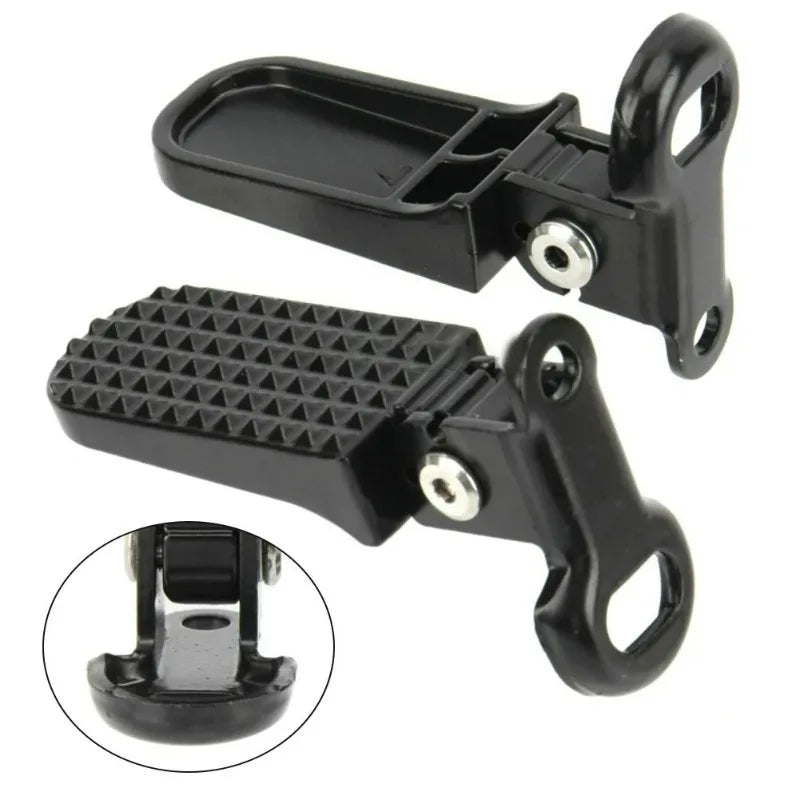 Aluminum Alloy Foldable Non-Slip Rear Foot Pegs – Bike & Moto