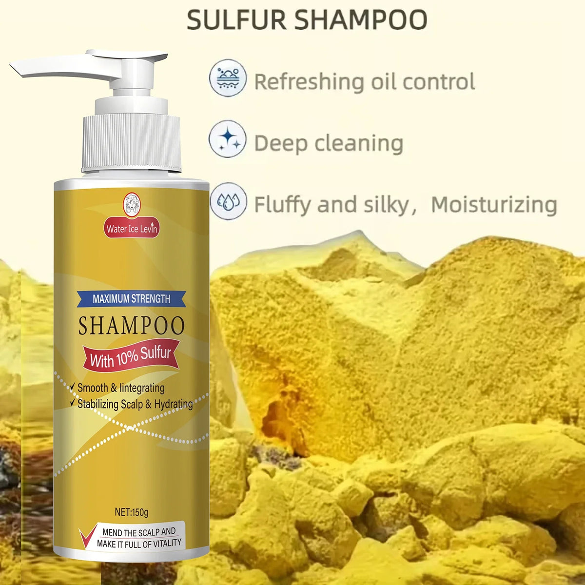 10% Sulfur Shampoo – Scalp Smoothing & Hydrating | All Hair