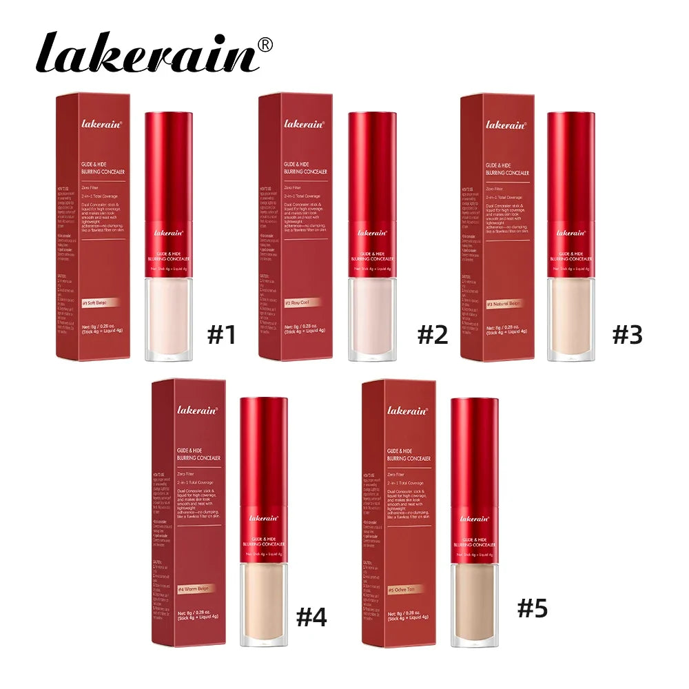 2-in-1 Blurring Concealer & Foundation – Full Coverage, Waterproof