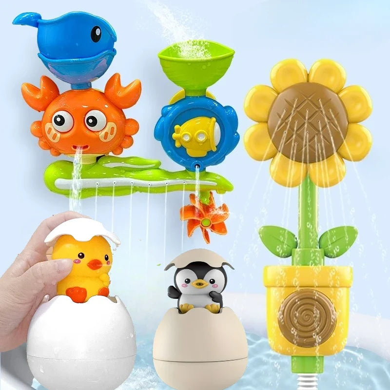 Kids Suction Cup Bath Toy Set – Colorful Flower | Ages 0–3