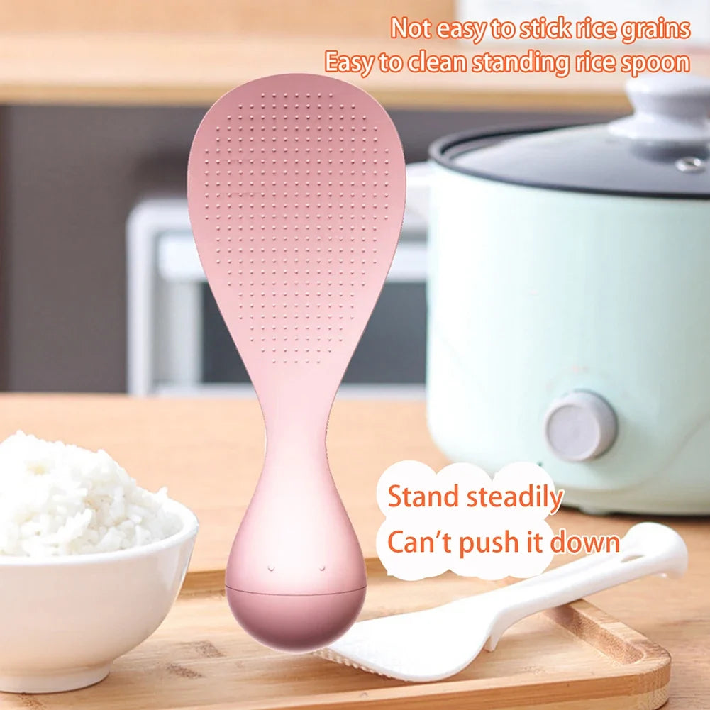 Non-Stick Standing Rice Spoon | Food-Grade PP Serving Spoon