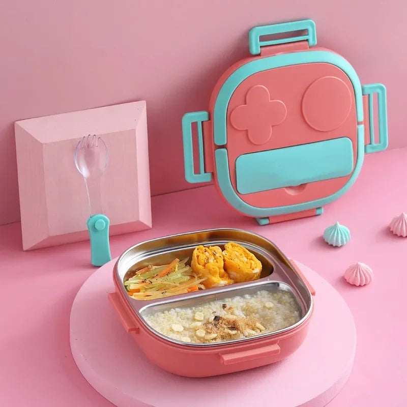 304 Stainless Steel Bento Lunch Box – Leak-Proof Kids & Adults