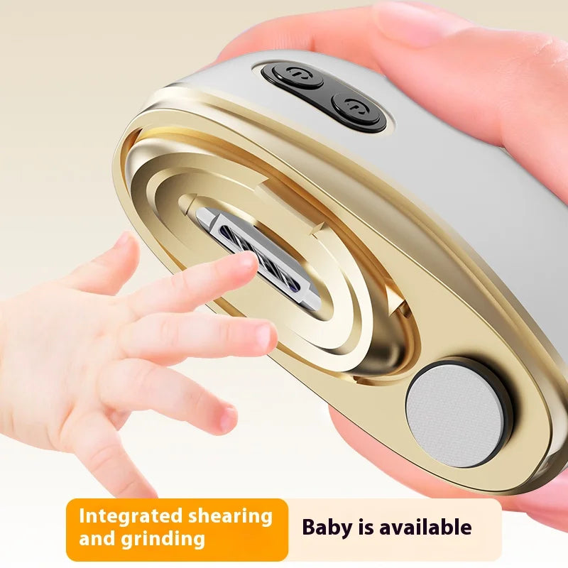 Electric Nail Trimmer Light Rechargeable Cutter Manicure Baby Adult