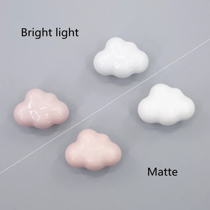 Nordic Cloud Ceramic & Brass Cabinet Handles & Drawer Knobs
