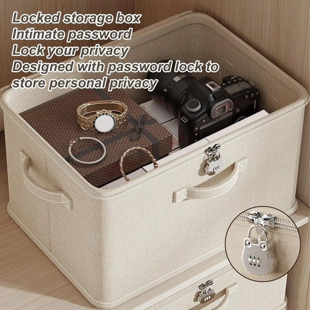 Lockable Odor-Proof Stackable Storage Box with Handle