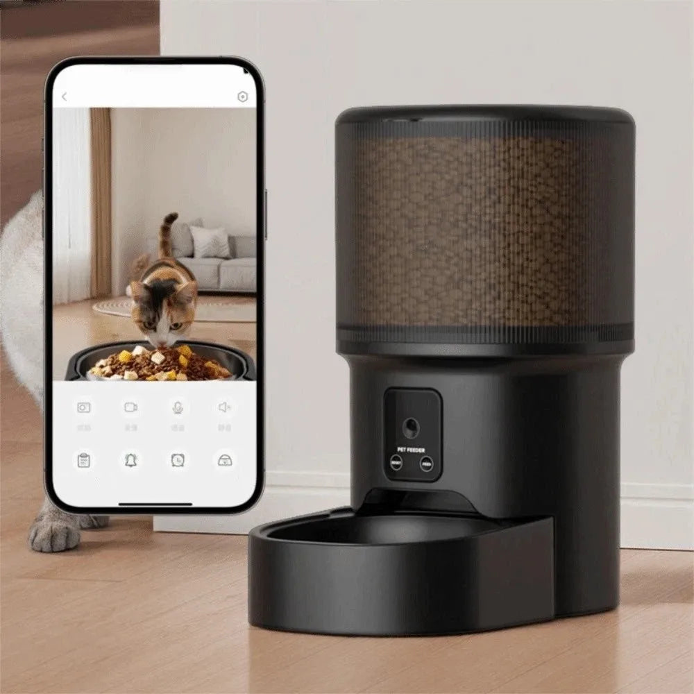 Smart Automatic Pet Feeder 4.5L | Camera & Two-Way Audio