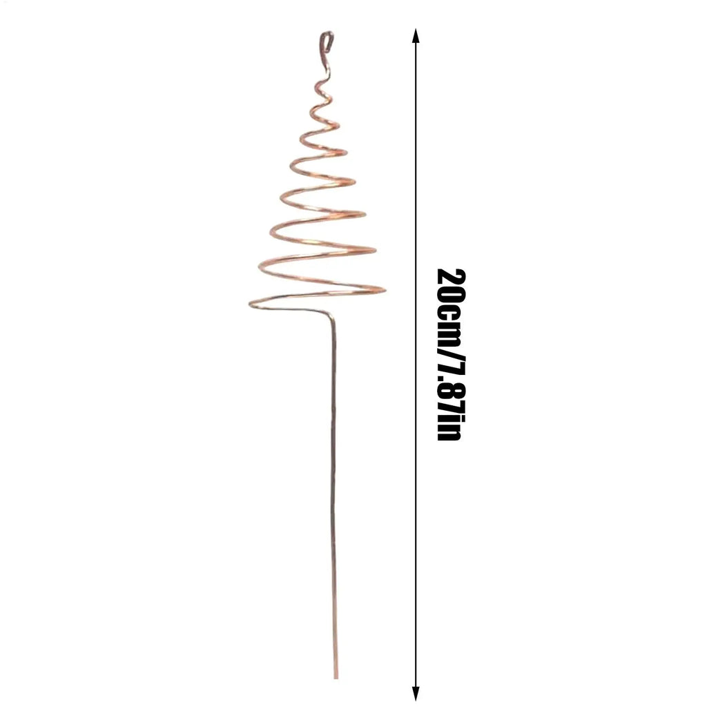 Copper Garden Stakes 6-Pack | Spiral Plant Support Rods