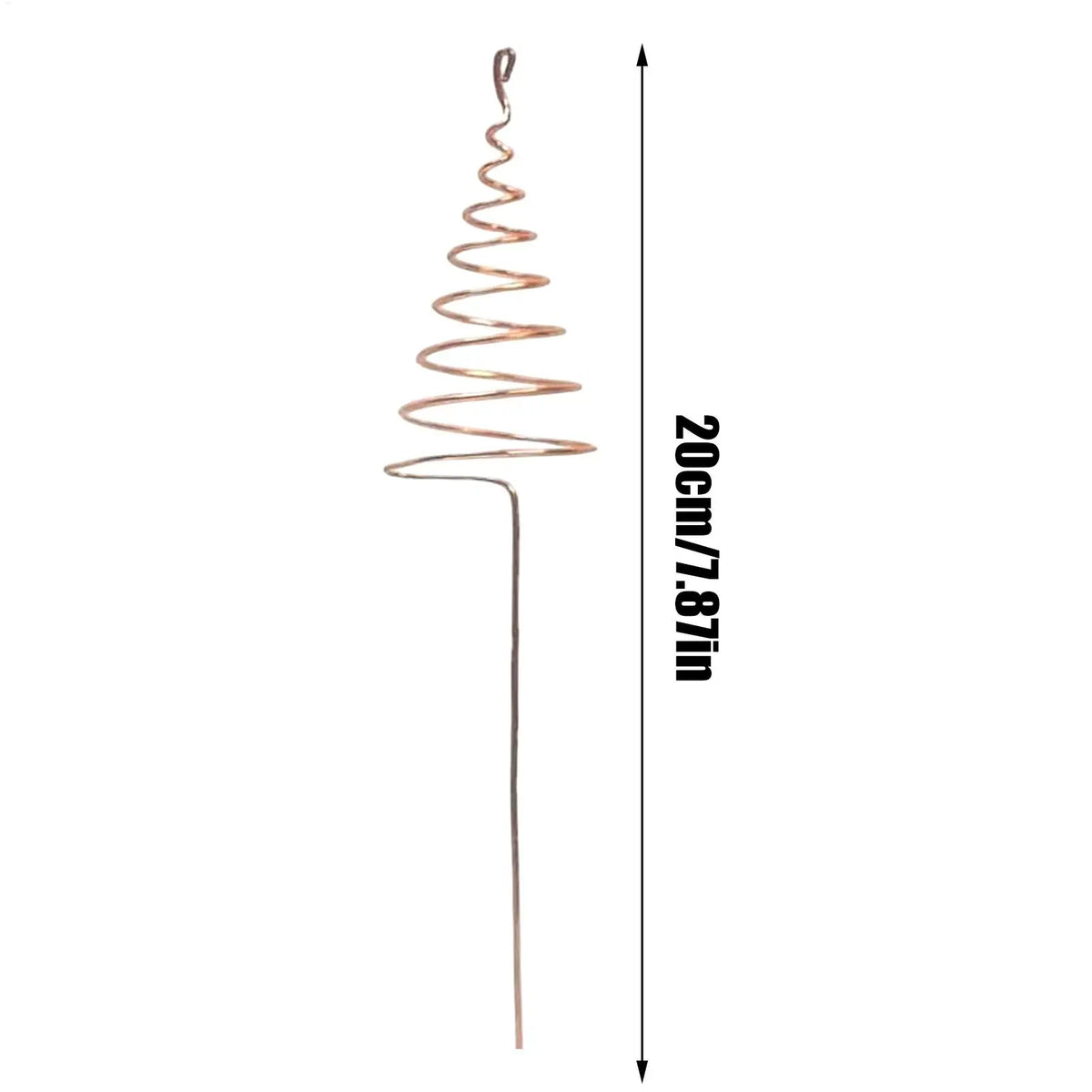 Copper Garden Stakes 6-Pack | Spiral Plant Support Rods