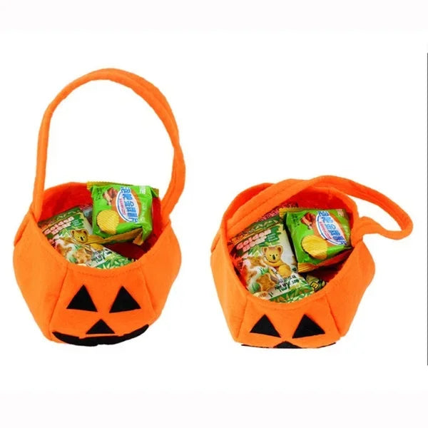 Halloween Pumpkin Candy Bag – Kids Trick-or-Treat Tote