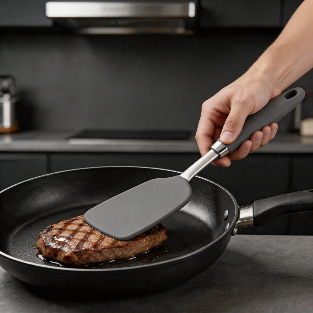 Non-Stick Silicone Cooking Spatula – Heat-Resistant, BPA-Free