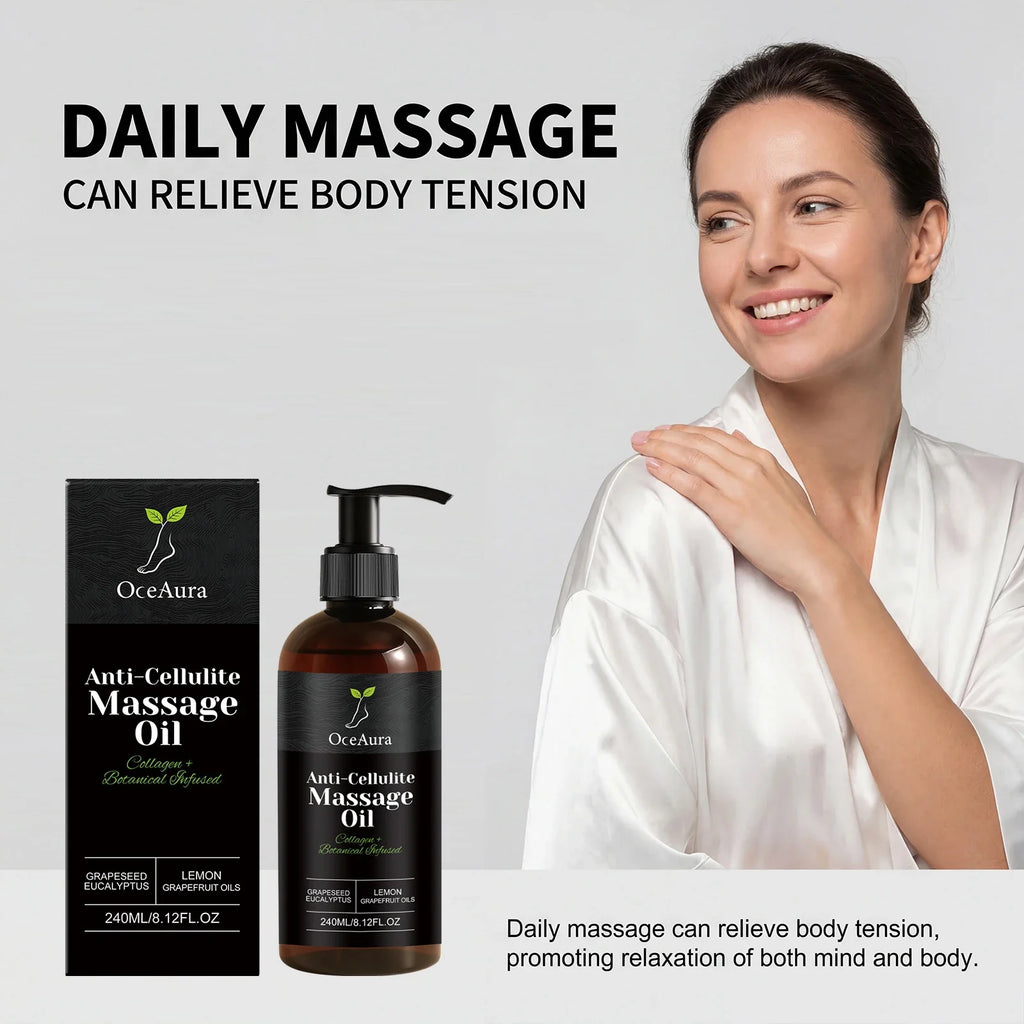 Collagen Anti-cellulite Massage Oil Abdomen Thigh Firming Nourishing