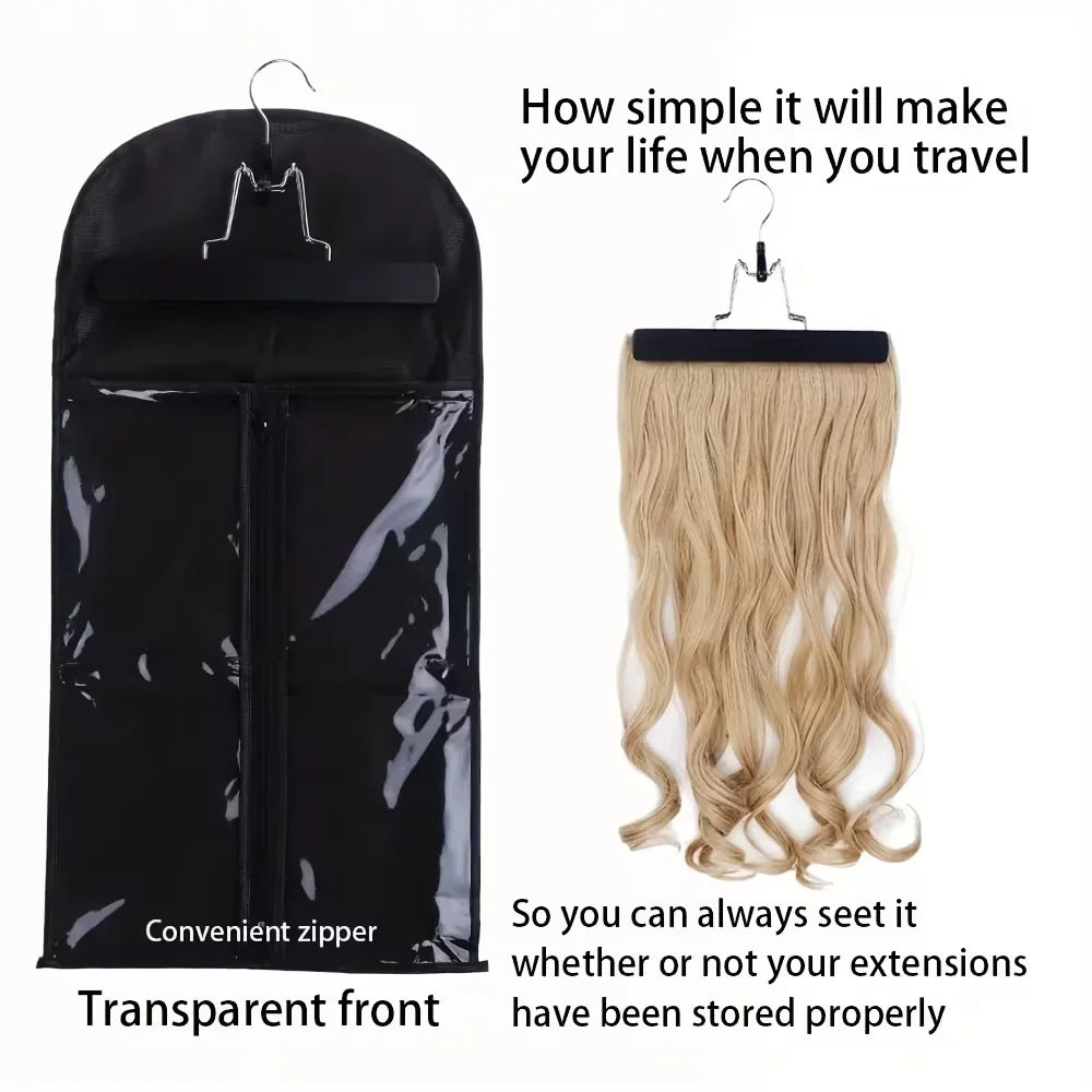 Wig Storage Bag & Hanging Hanger Organizer Set – Dustproof