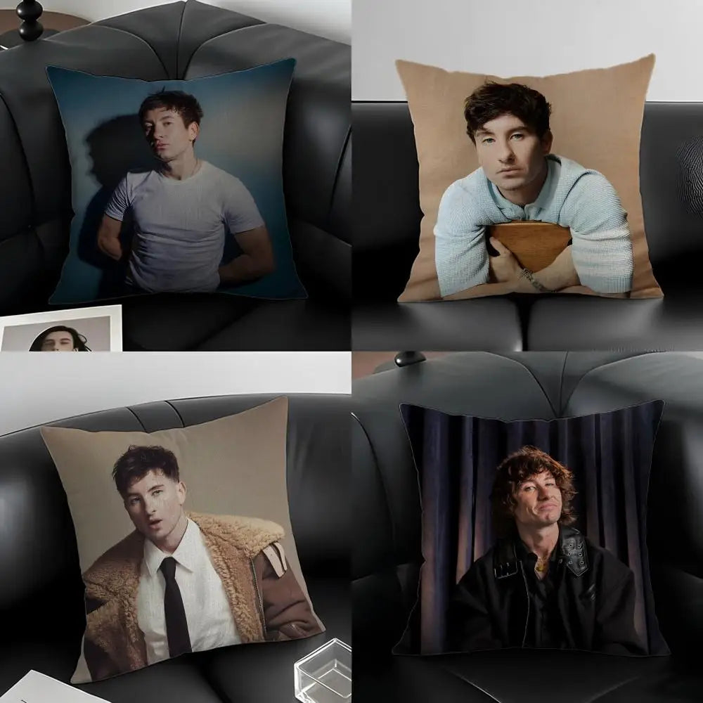 Barry Keoghan Linen Cushion Cover | Sofa & Bedroom Decor