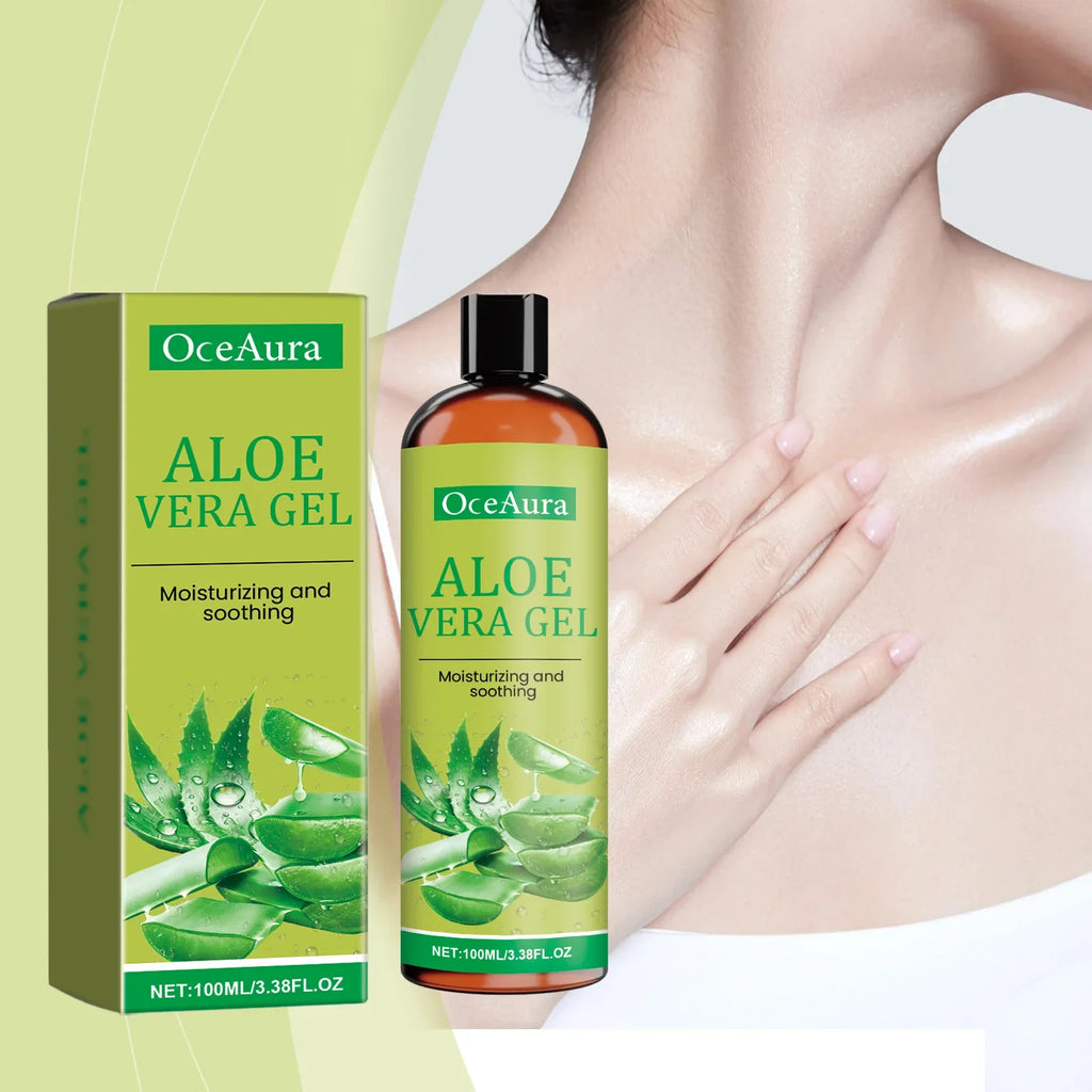 OceAura Aloe Vera Gel – Moisturize, Soothe & Acne Relief 100ml