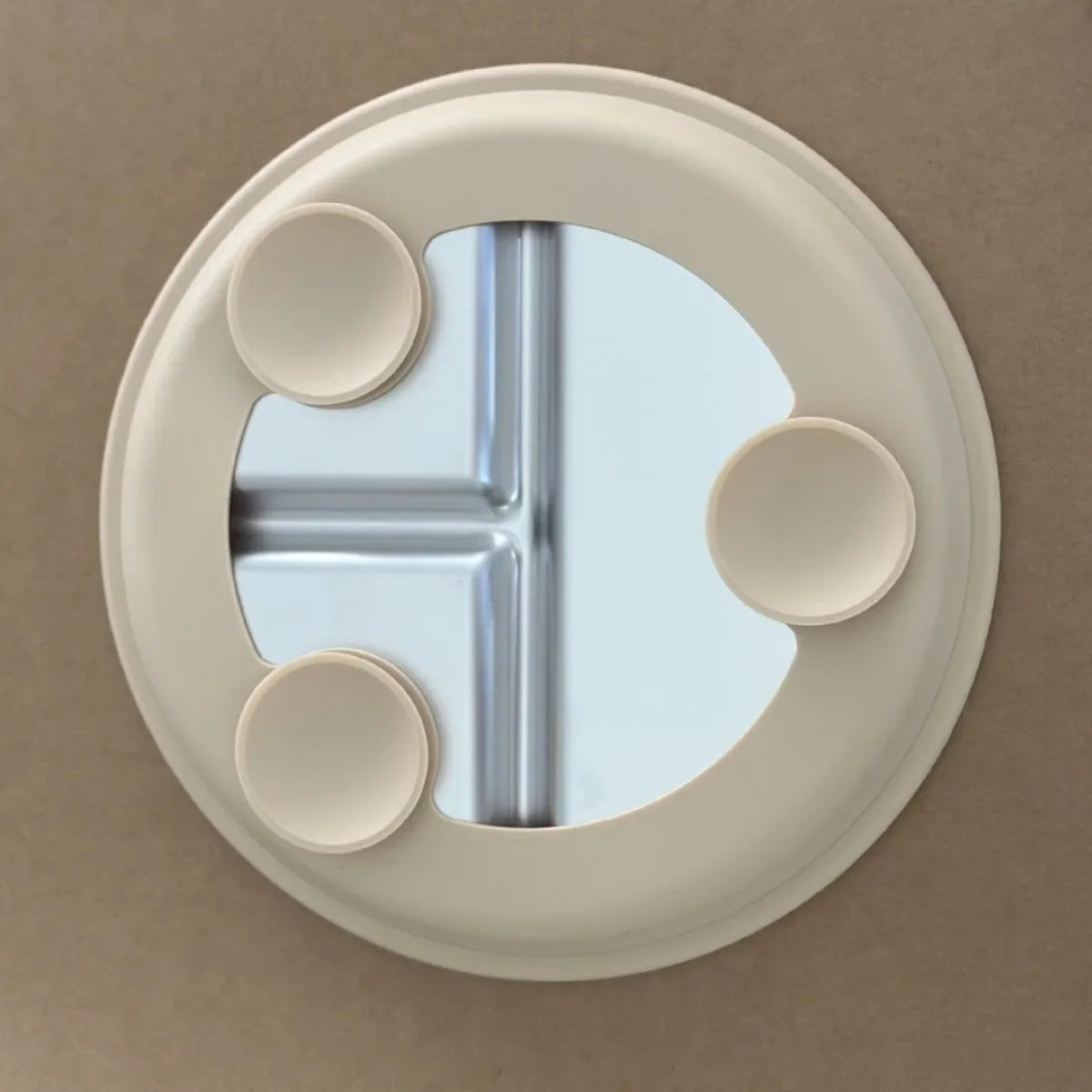 Stainless Steel Baby Suction Plate BPA-Free Silicone Base 9"