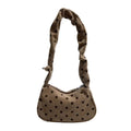 Polka Dot Shoulder Bag – Women's Ruched Strap Retro Hobo Purse