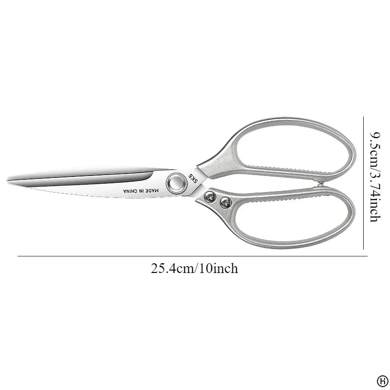 Stainless Steel Kitchen Scissors – BBQ, Bone & Food Cutting