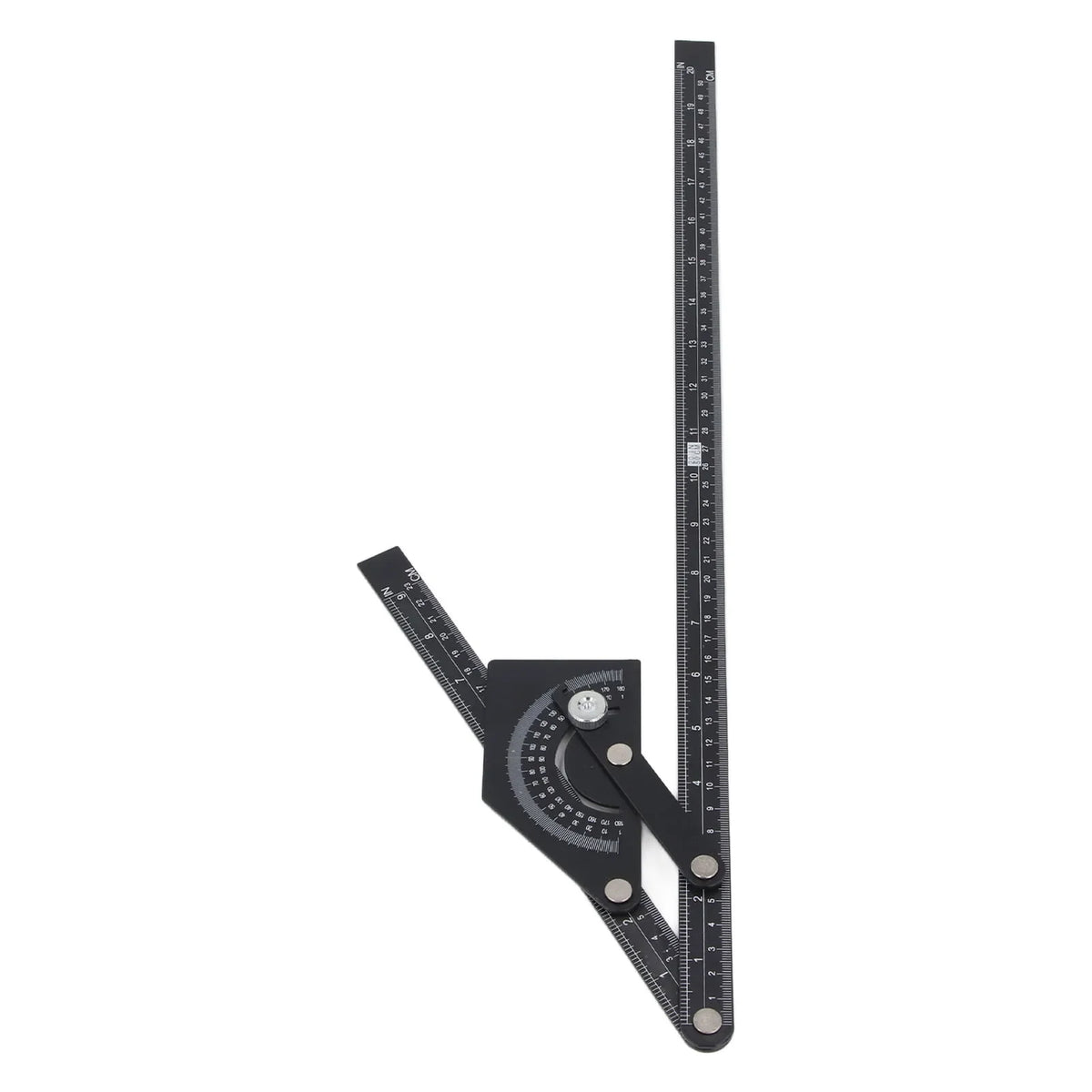 Bevel Protractor Universal 0-180 Degree Aluminum Angle Finder Ruler