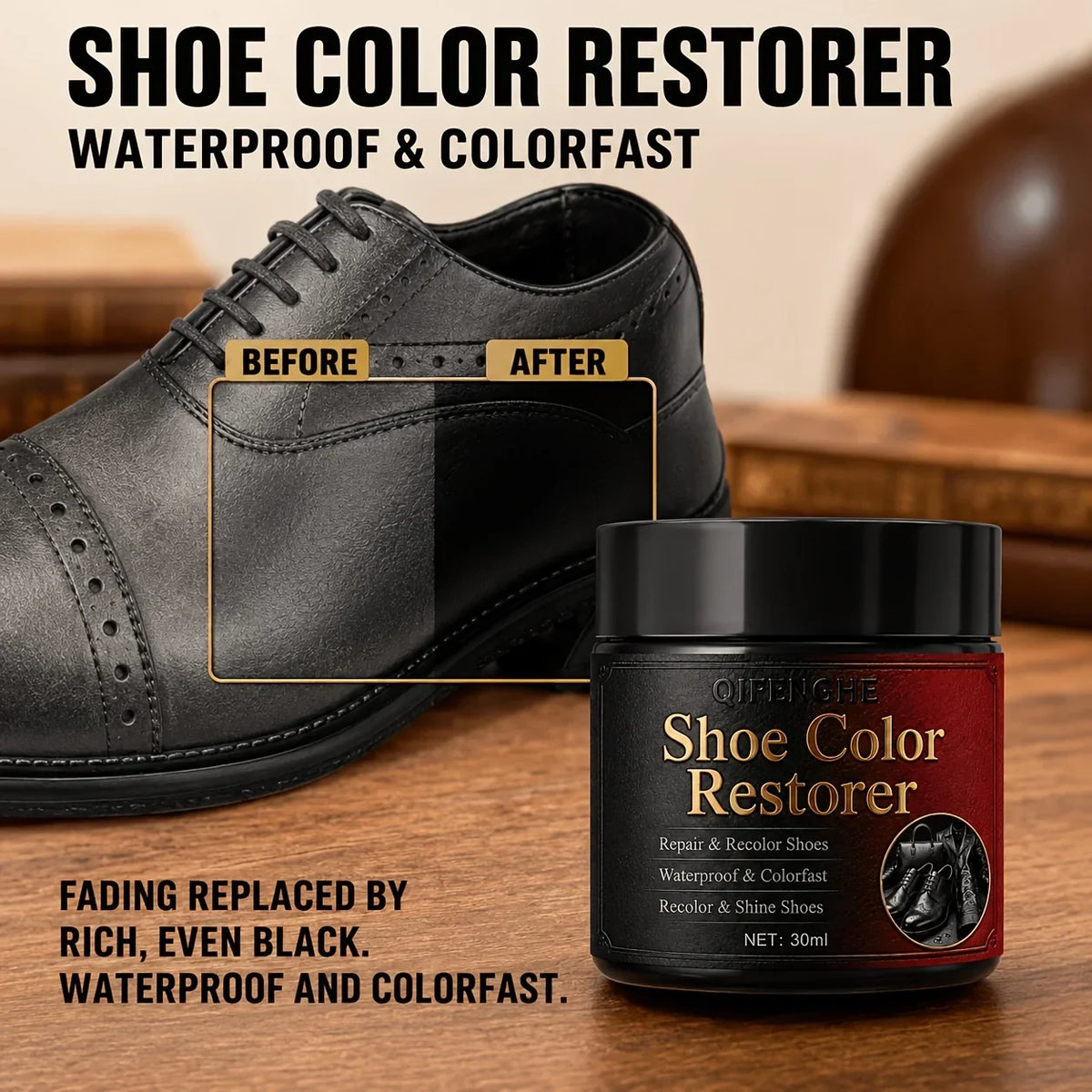 Shoe Leather Scratch Remover & Color Restorer Balm