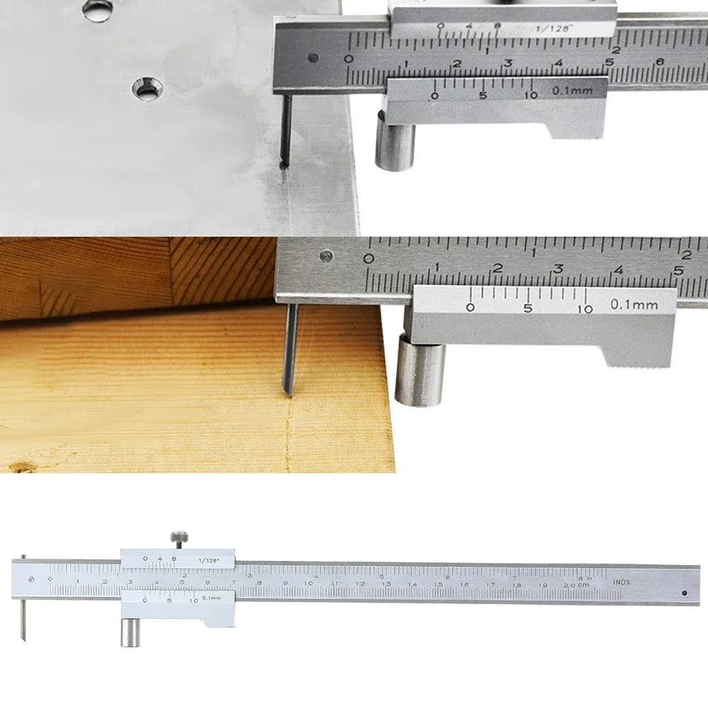 0 Parallel Crossed Caliper Stainless Steel Vernier Marking Gauge