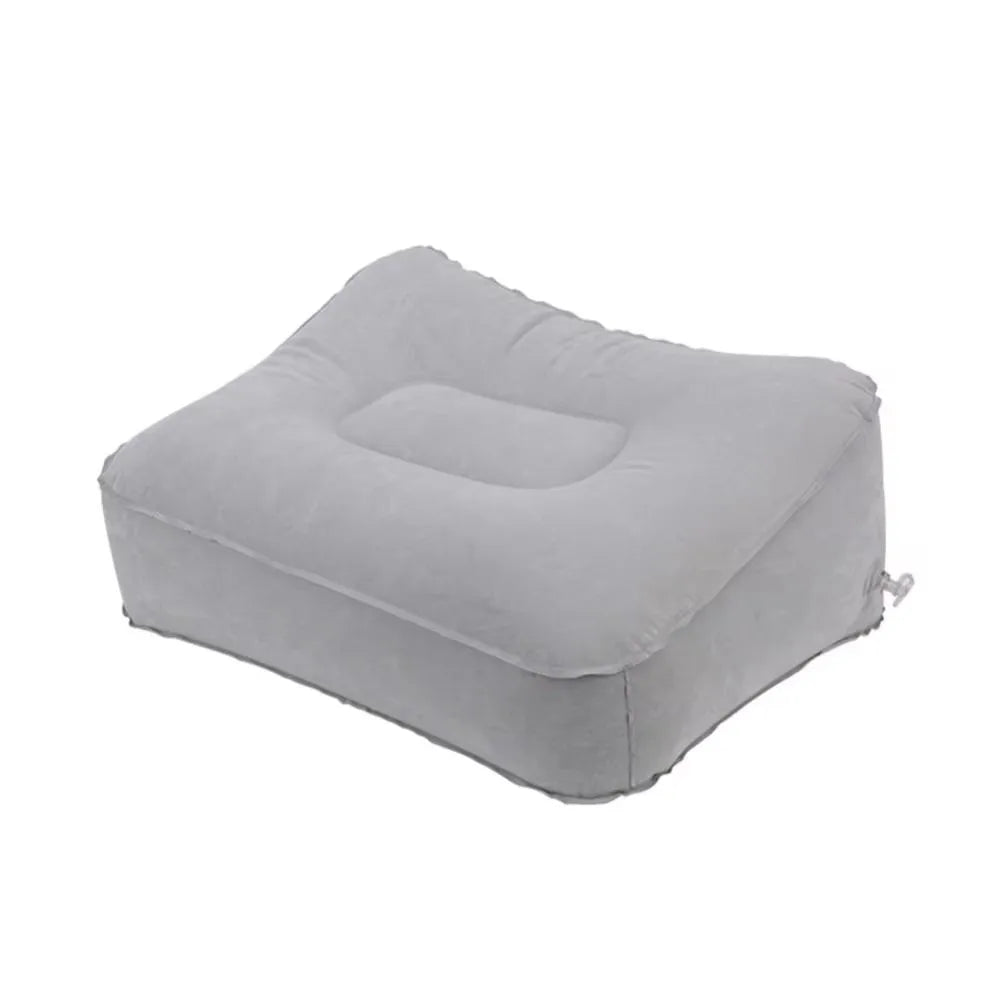 Inflatable Soft Footrest Pillow PVC Foot Rest Cushion Air Travel
