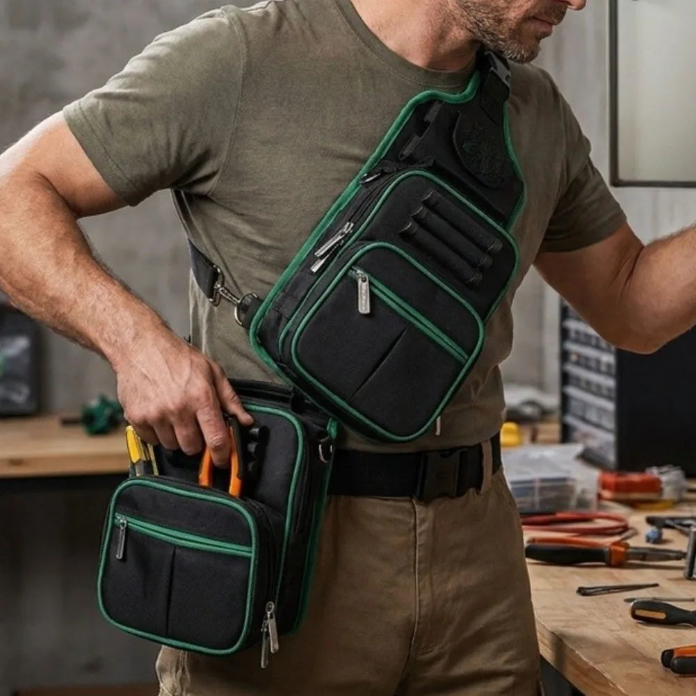 Electrician's Tool Waist Bag – Oxford Cloth Utility Pouch