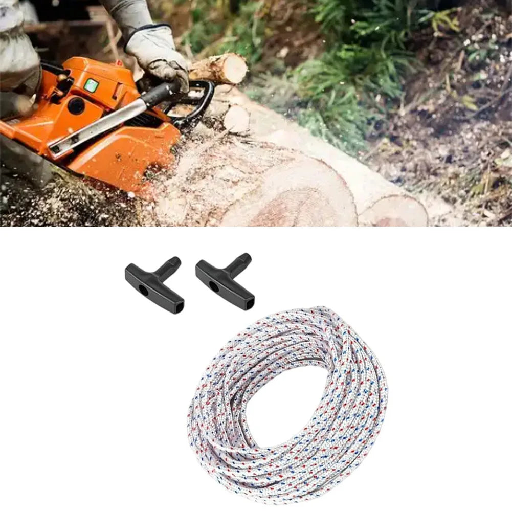 Recoil Starter Rope & Handle Set for GX160 Lawn Mower 15m