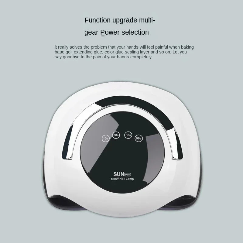 120W Smart LED Nail Lamp | Auto-Sensor Gel Polish UV Dryer