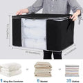 Non-Woven Zipper Blanket Storage Bag | Under Bed Organizer