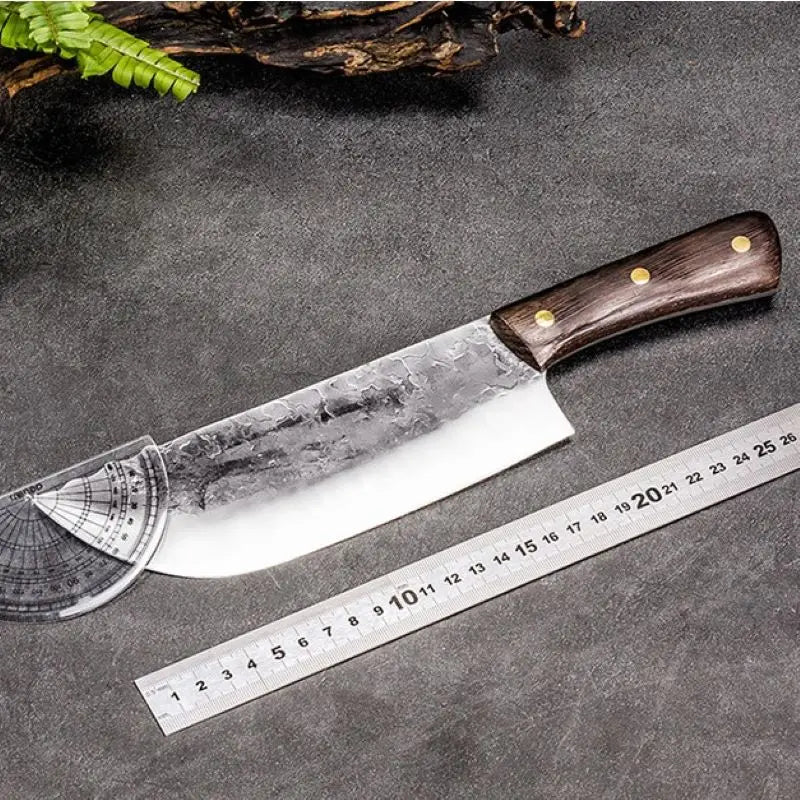 8-Inch Handmade Forged Chinese Chef Cleaver | 5Cr15 Steel