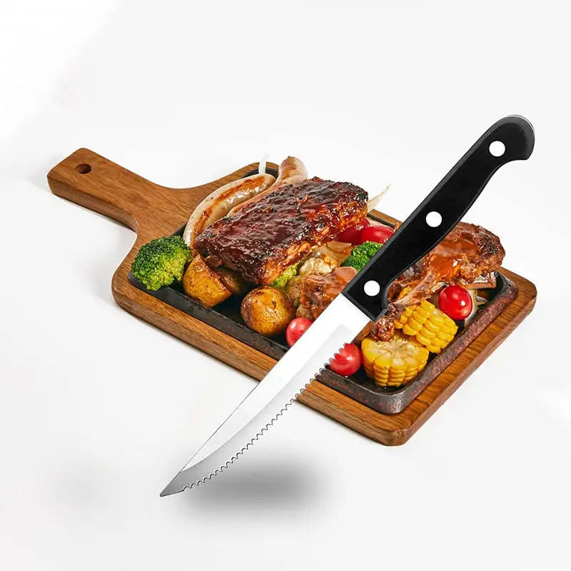 Serrated Stainless Steel Steak Knives Set – 4 to 16 Pieces