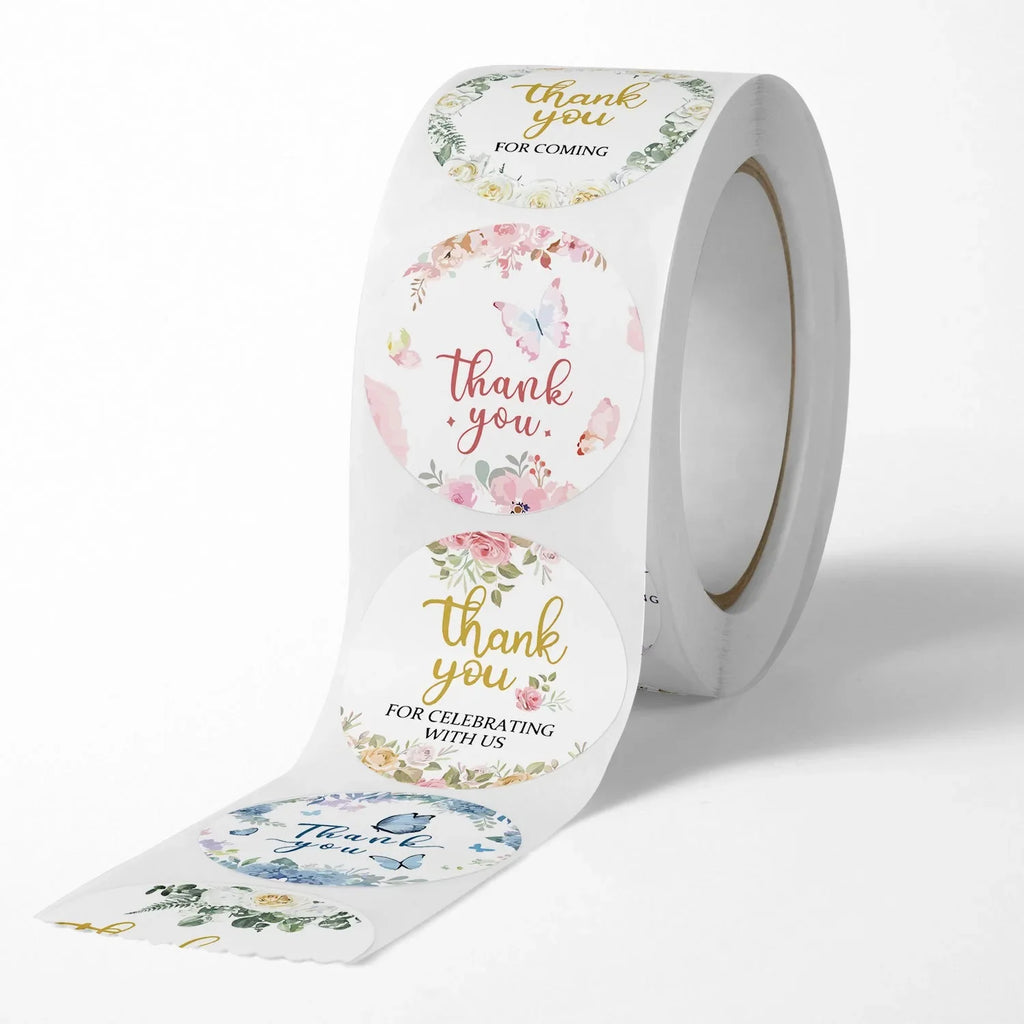 Stickers Gratitude Labels Events Parties Weddings Business Promotions