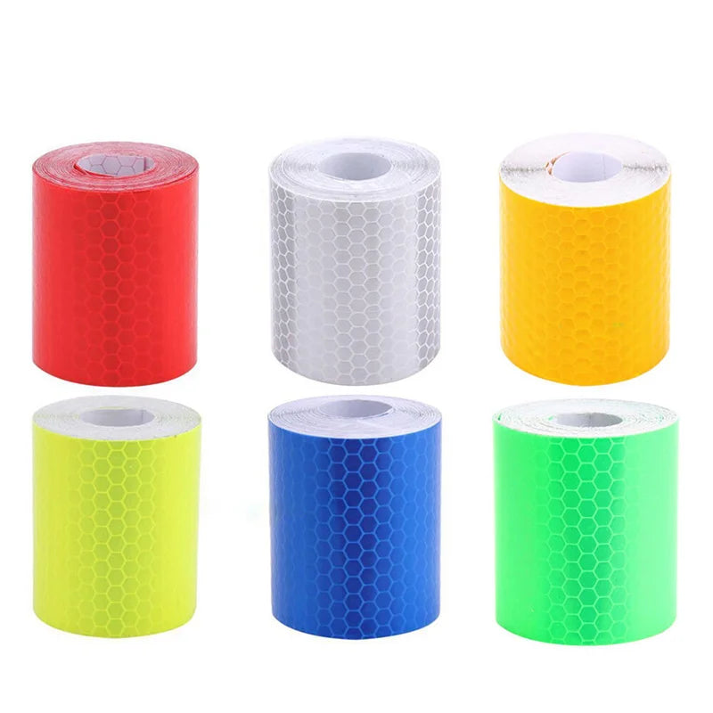 Car Truck Reflective Safety Warning Tape 1m×5cm Self-Adhesive