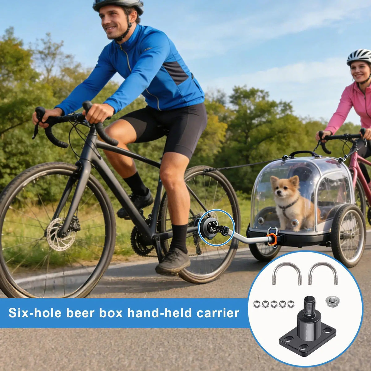 Aluminum Bike Trailer Hitch Coupler – Universal Towing Attachment