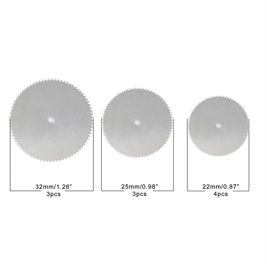 11-Piece Mini Circular Saw Blade Set for Rotary Tools