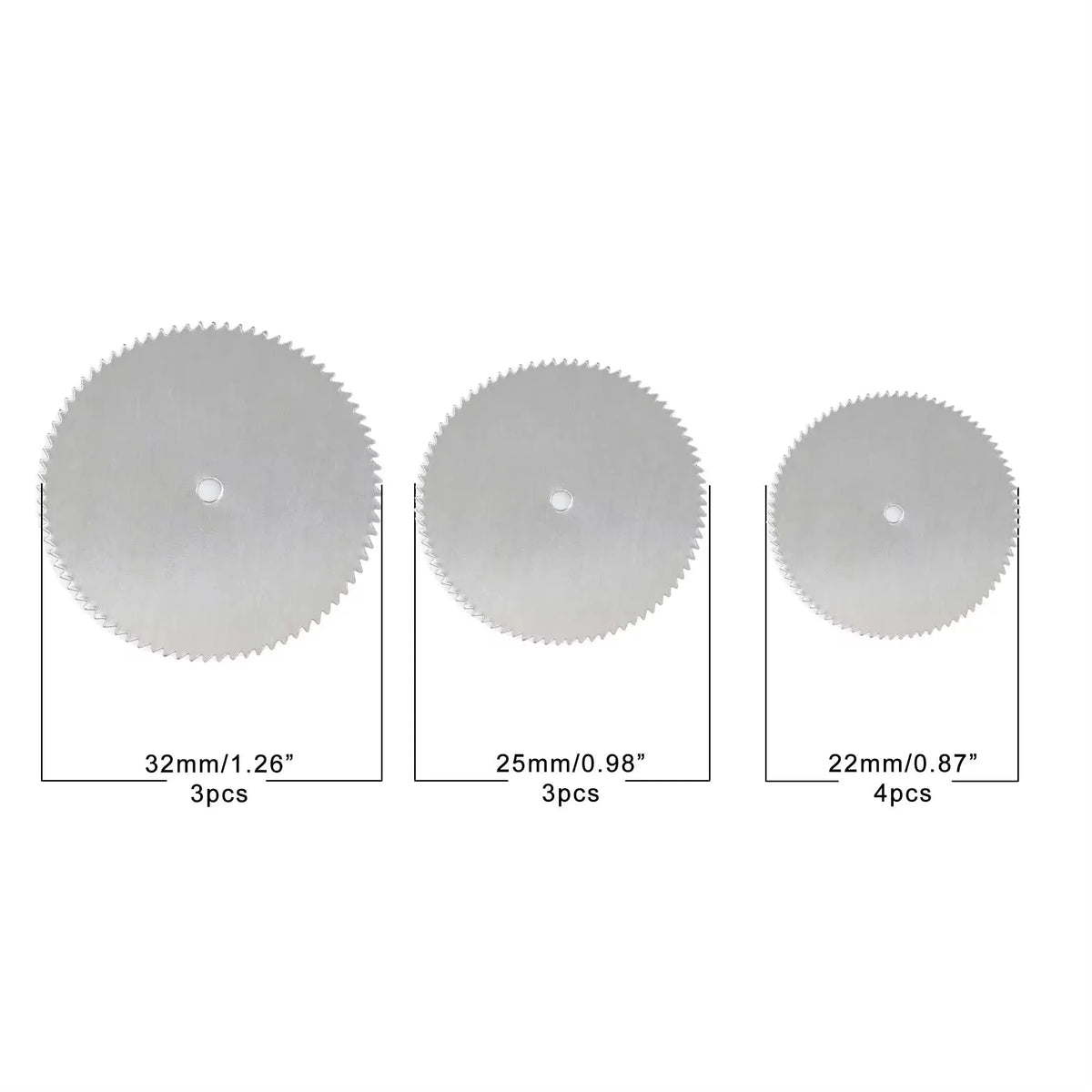 11-Piece Mini Circular Saw Blade Set for Rotary Tools