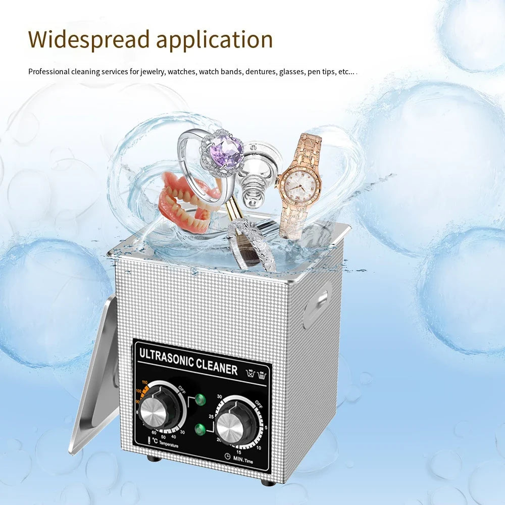 HOMEFISH 2L Ultrasonic Cleaner 120W | Heater, Timer, Digital Display
