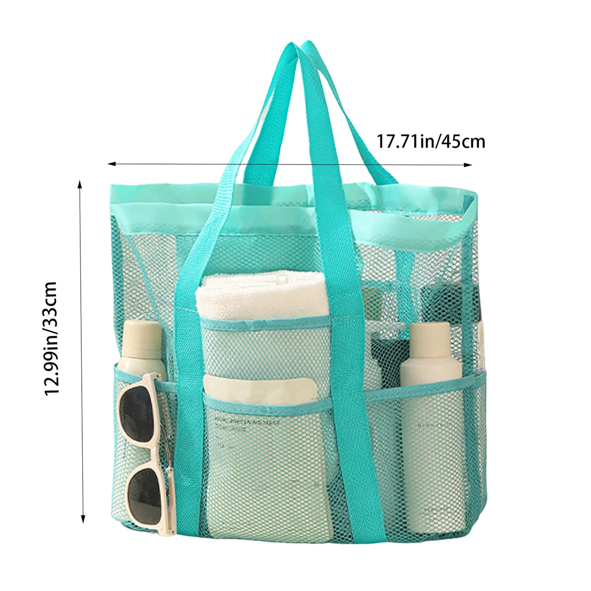 Large Nylon Mesh Beach Tote Bag – Waterproof & Sandproof