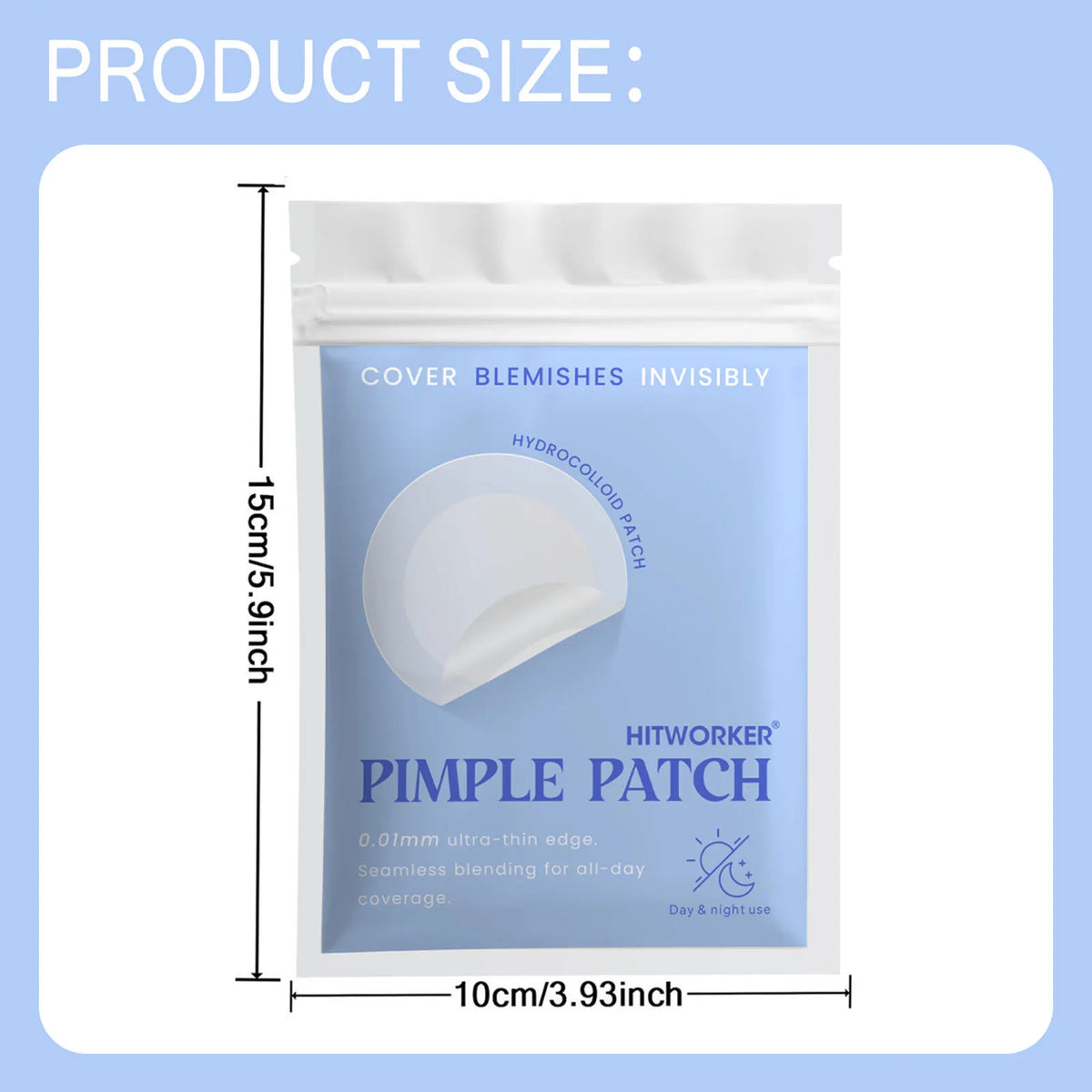 Hydrocolloid Acne Patches 24/48 Pack – Waterproof & Breathable