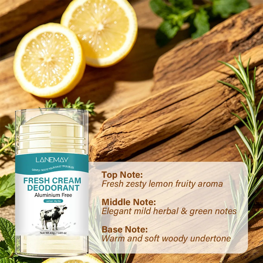 Lanemay Lemon Myrtle Aluminum-Free 72HR Roll-On Deodorant 40g