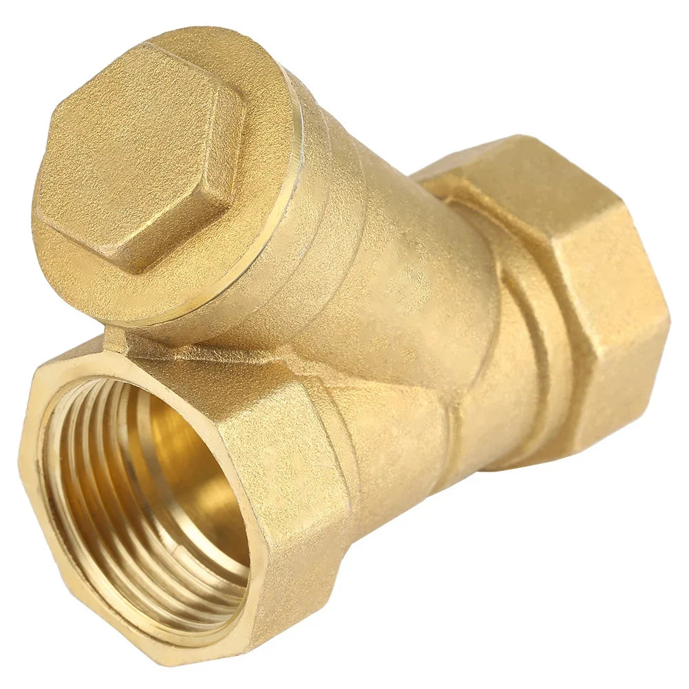 Brass Strainer Filter Valve Connector Durability Female Thread Oil